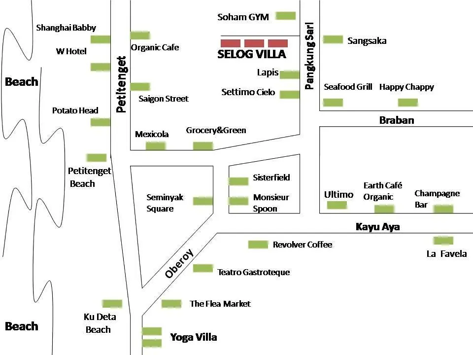 2Br Villa3 Oberoi Seminyak,18Min Walk To The Beach Villa
